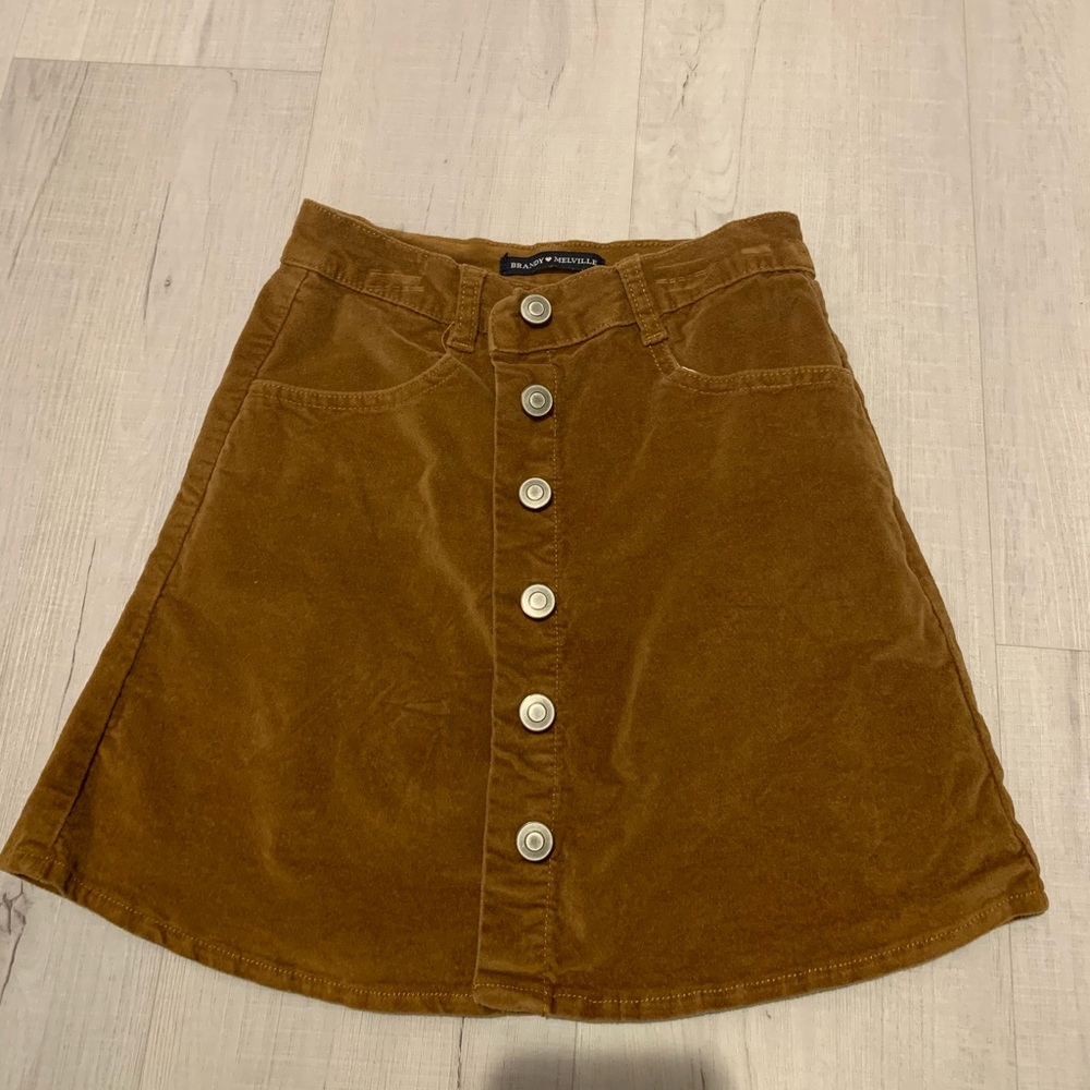 Brandy Melville tan skirt